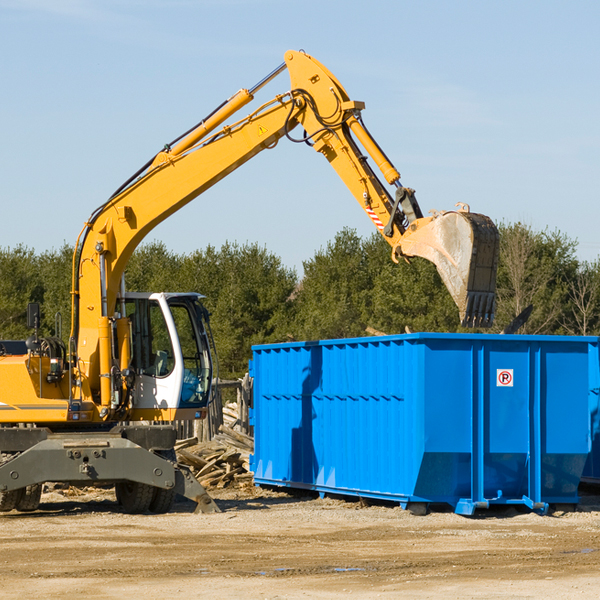 are there any restrictions on where a residential dumpster can be placed in Seminole County OK